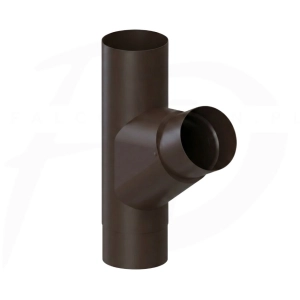 Trójnik rury spustowej stalowy ⌀ 90 firmy KROP kolor ciemny brąz